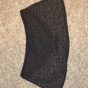 Nwot black swim suit bottom with lace